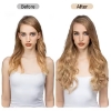 Picture of Hair Extensions - Long Wavy Natural Colours Halo Wire Adjustable