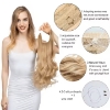 Picture of Hair Extensions - Long Wavy Natural Colours Halo Wire Adjustable