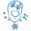 Picture of Girls 8-Piece Snow Jewellery Set Necklace, Rings & Clips