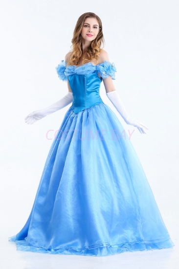 Picture of Adult Women's Cinderella Blue Princess Dress Costume