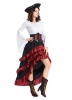 Picture of Women's Sexy Pirate Queen Costume Elegant Buccaneer Dress with Hat