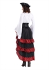 Picture of Women's Sexy Pirate Queen Costume Elegant Buccaneer Dress with Hat