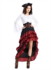 Picture of Women's Sexy Pirate Queen Costume Elegant Buccaneer Dress with Hat