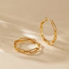 Picture of Stylish 18k Gold Plated Hoops Earrings