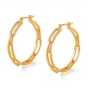 Picture of Stylish 18k Gold Plated Hoops Earrings