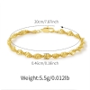 Picture of Radiant Gold Plated Chain Bracelets 