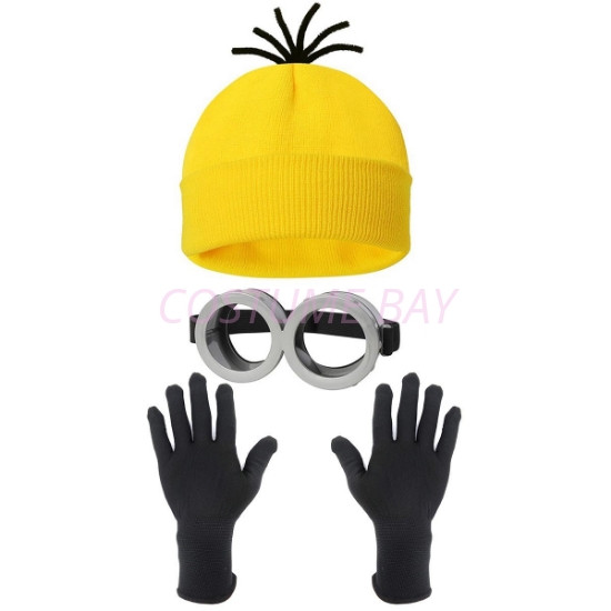 Picture of Minion 3pc Accessory Set Beanie Goggles Gloves Costume