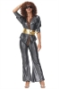 Picture of Womens Disco Dazzler 1970s 80s Metallic Retro Funk Costume