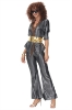 Picture of Womens Disco Dazzler 1970s 80s Metallic Retro Funk Costume