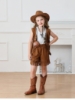 Picture of Girls Cowgirl Fringe Vest & Shorts Costume Set Halloween Book Week
