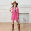 Picture of Girls Cowgirl Fringe Vest & Shorts Costume Set Halloween Book Week
