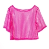 Picture of Women’s Neon Punk Rock Fishnet Mesh 1980s Top
