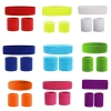 Picture of 1970s 80s Neon Sports Sweatband Set Headband and Wristbands