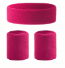 Picture of 1970s 80s Neon Sports Sweatband Set Headband and Wristbands