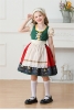 Picture of Girls Bavarian Dirndl Costume - German Oktoberfest Folk Dress with Apron and Headband