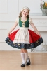 Picture of Girls Bavarian Dirndl Costume - German Oktoberfest Folk Dress with Apron and Headband