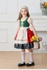 Picture of Girls Bavarian Dirndl Costume - German Oktoberfest Folk Dress with Apron and Headband