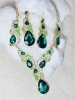 Picture of Elegant Women’s Green Floral Necklace & Earring Set