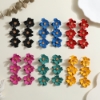 Picture of Women’s Long Flower Dangle Earrings Multiple Colours