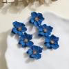 Picture of Women’s Long Flower Dangle Earrings Multiple Colours