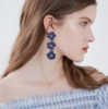 Picture of Women’s Long Flower Dangle Earrings Multiple Colours