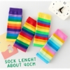 Picture of Kids Rainbow-Striped Knee-High Socks