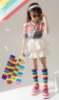 Picture of Kids Rainbow-Striped Knee-High Socks