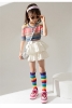Picture of Kids Rainbow-Striped Knee-High Socks