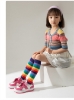 Picture of Kids Rainbow-Striped Knee-High Socks