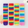 Picture of Kids Rainbow-Striped Knee-High Socks
