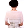 Picture of Elegant Women's Sheer Lace Shawl Cape with Bow Clasp