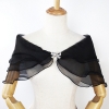 Picture of Elegant Women's Sheer Lace Shawl Cape with Bow Clasp