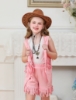 Picture of Girls Cowgirl Fringe Vest & Shorts Costume Set Halloween Book Week