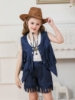 Picture of Girls Cowgirl Fringe Vest & Shorts Costume Set Halloween Book Week