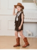 Picture of Girls Cowgirl Fringe Vest & Shorts Costume Set Halloween Book Week