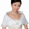Picture of Elegant Women's Sheer Lace Shawl Cape with Bow Clasp