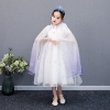 Picture of Girls Princess Mesh Cape Fairytale Costume - Purple/White