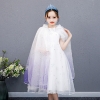 Picture of Girls Princess Mesh Cape Fairytale Costume - Purple/White