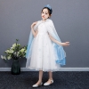 Picture of Girls Princess Mesh Cape Fairytale Costume - Blue/White