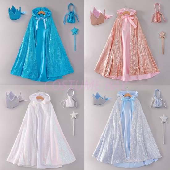 Picture of Girls Princess Mesh Cape Costume with Matching 3-piece Accessory Sets