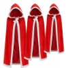 Picture of Adults Children Christmas Santa Red Cape Costume