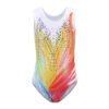 Picture of Girls Leotard Bodysuit Multi Colour Flame Rhinestone