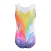 Picture of Girls Leotard Bodysuit Multi Colour Flame Rhinestone