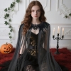 Picture of Gothic Halloween Cape Feather Lace