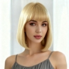 Picture of Synthetic Bob Wig With Bangs Multiple Colors