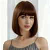 Picture of Synthetic Bob Wig With Bangs Multiple Colors