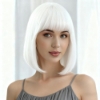 Picture of Synthetic Bob Wig With Bangs Multiple Colors