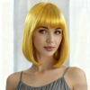 Picture of Synthetic Bob Wig With Bangs Multiple Colors