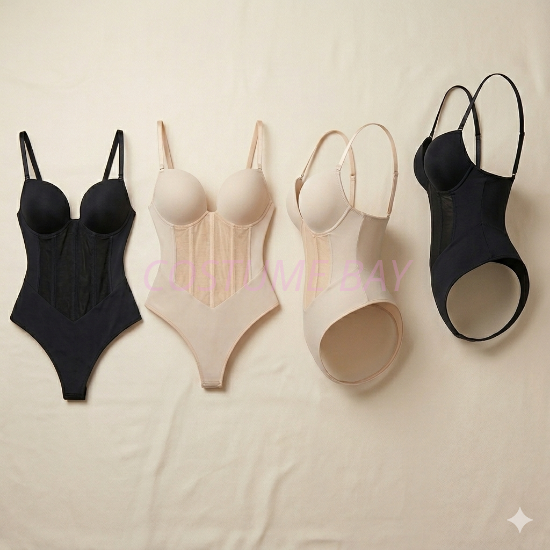 Picture of Padded Bodysuit Shapewear Tummy Control Thong