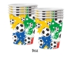 Picture of Multi Colour Soccer Football Party Tableware Decorations Set